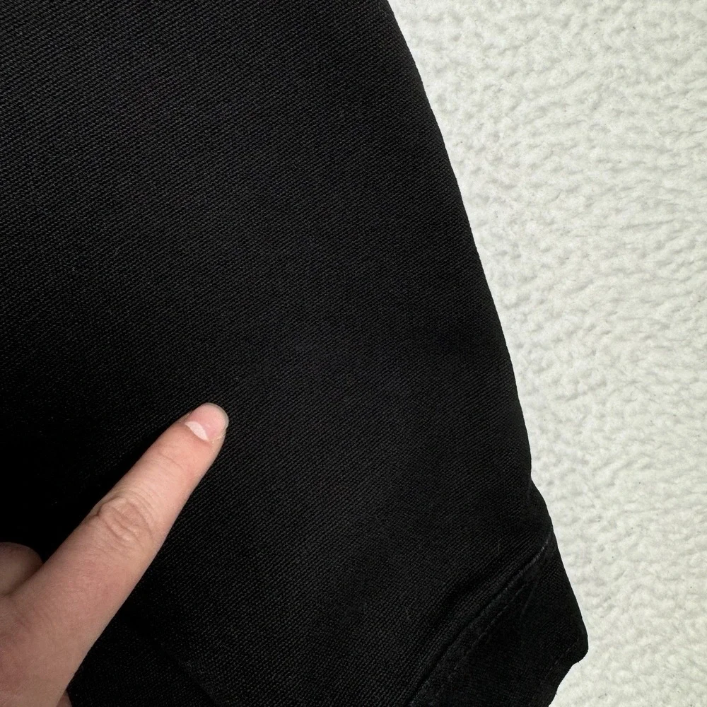 PACSUN Work Jacket Full Zip Black Cotton Patches - Men's Small